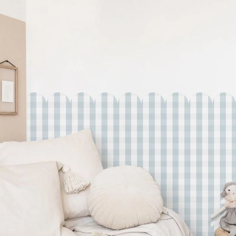 Scallop Gingham Sticker - More Colors and Sizes Available