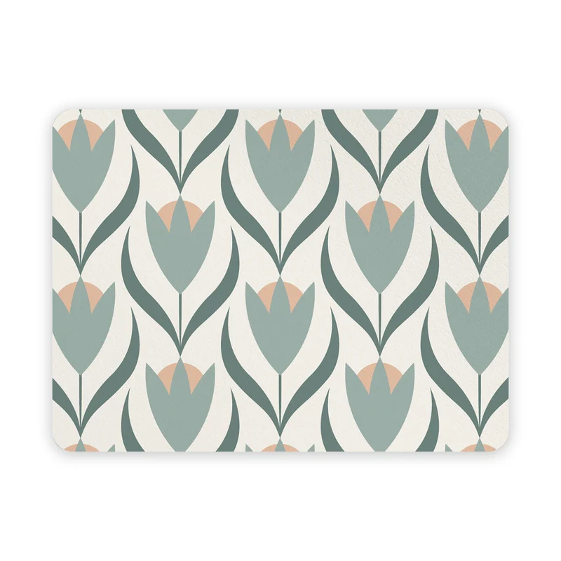 Soft Tulip Placemat - More Shapes Available