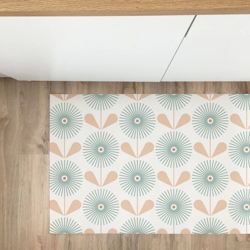 Sunflower Dusk Vinyl Rug - More Sizes Available