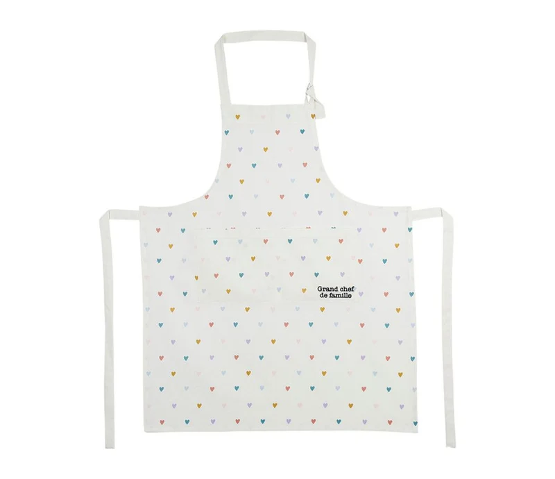 Tablier Famille multicolore coton - Jardin d'Ulysse