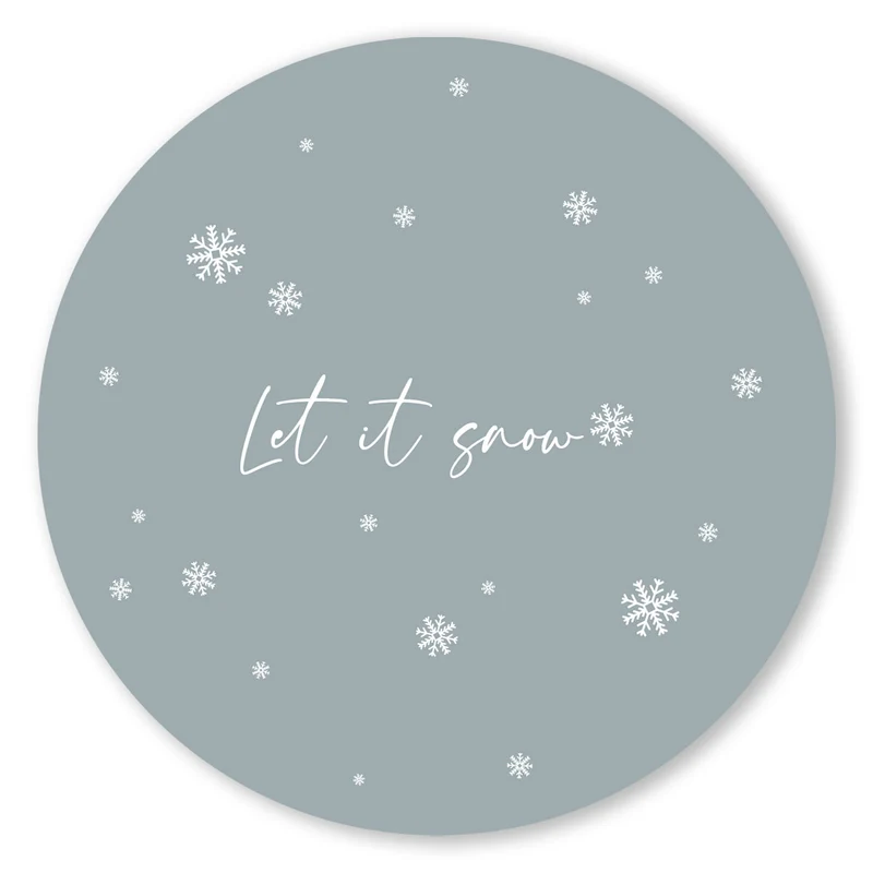 Let it Snow Breakfast Placemat - More Colors Available