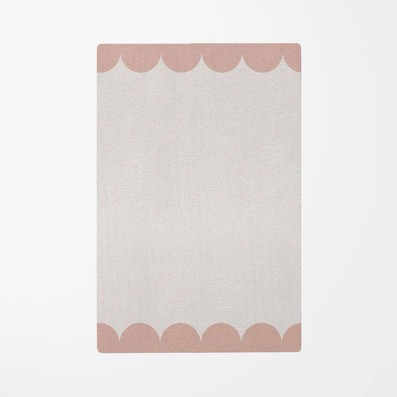 Scallop Play Mat for Girls - Multiple Colors and Sizes Available - Customizable Name