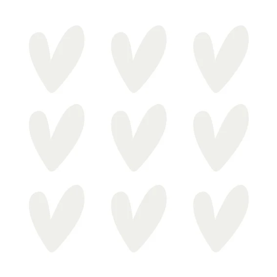Stickers Muraux Glace Petits Coeurs