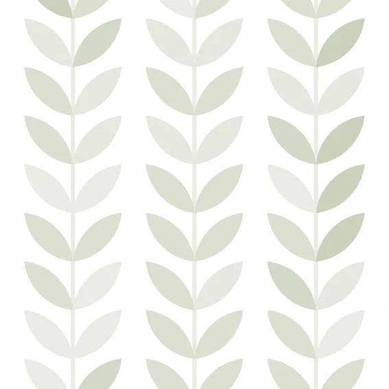 Tela de hojas vintage salvia clara 50x300 cm