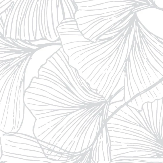 Vinilo Gingko Gris Ceniza 50x300 cm