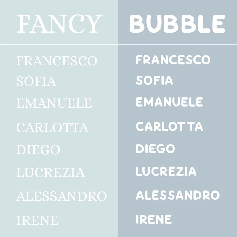 Letras acrílicas individuales: varios colores, fuentes y tamaños disponibles