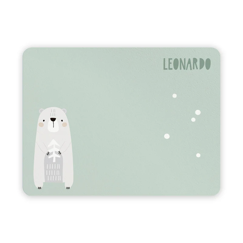 Friends of the Woods Placemat for Children - Customizable Name