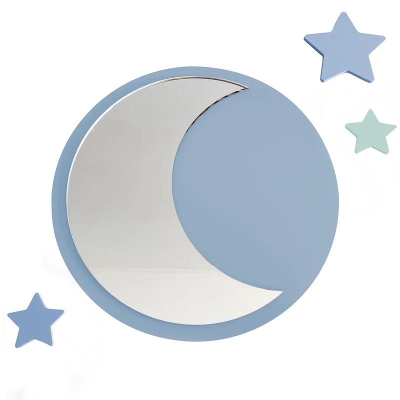 Miroir lunaire en acrylique - Plusieurs couleurs et tailles disponibles