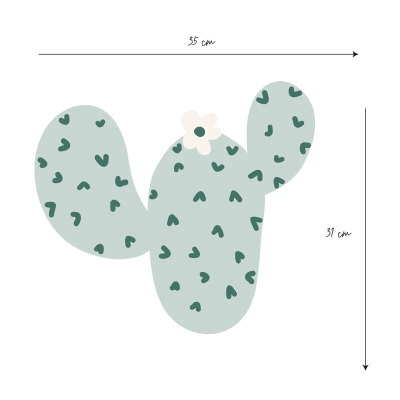 Pegatinas adhesivas XL de cactus verdes - Más diseños disponibles