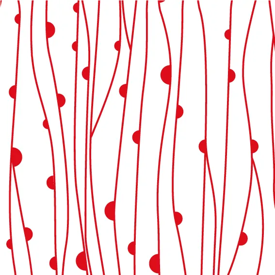 93,5x300 cm Nature Adhesive Fabric White Red Background