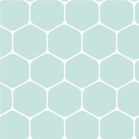 100x300 cm Mint Beehive Vinyl