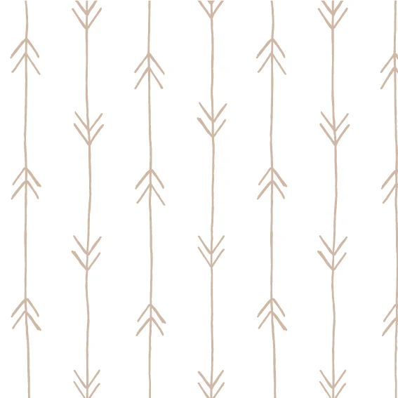 50x200 cm Vinyl Arrows Boho Background White Dove Grey