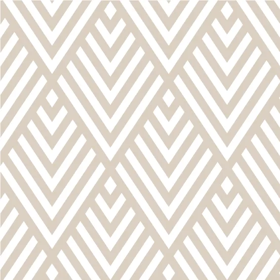 100x100 cm Ecru Geometric Vinyl