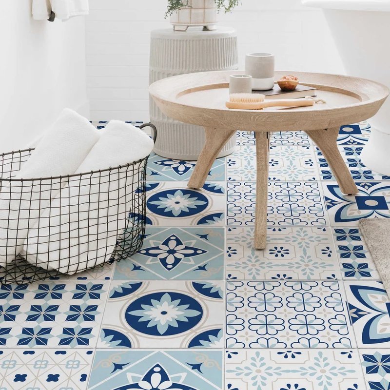 Porto Floor Tile Stickers - Multiple Sizes Available