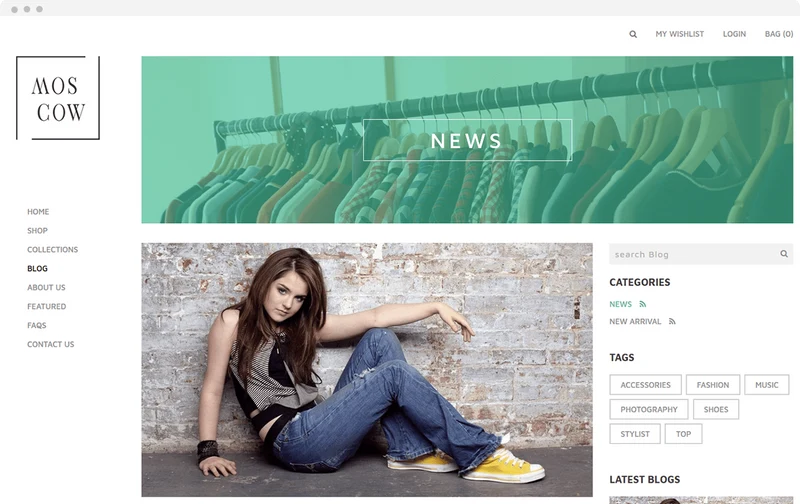 Men's Fashion Store Moscow Shopify Theme