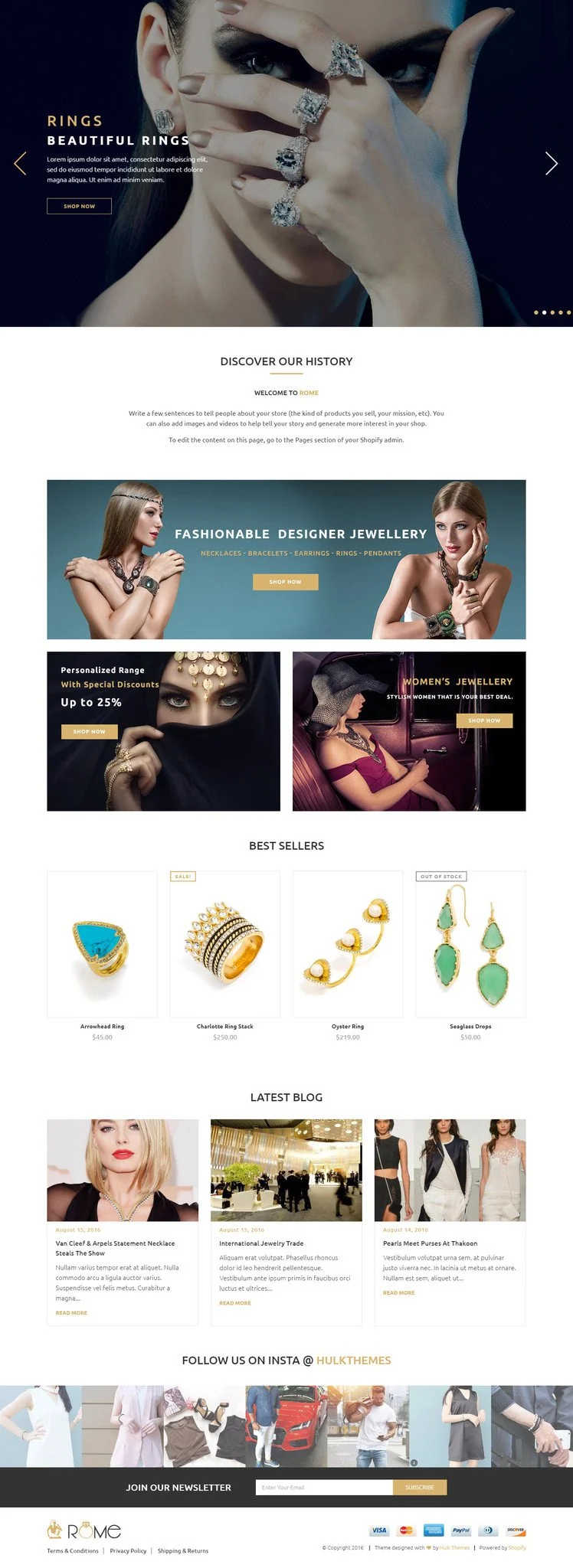 Fashion Shopify Theme - Rome - HulkApps
