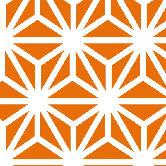 50x200cm Vinyle Origami Orange
