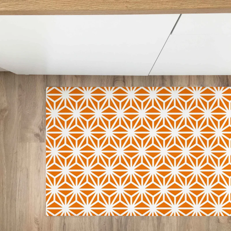 Tapis Vinyle 50x100 Origami Orange
