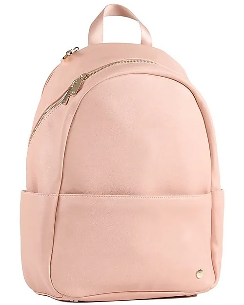Sac à dos à langer Little Unicorn Skyline en cuir écaille rose poudré