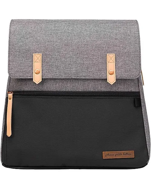 Sac à Dos Meta en Coton Graphite / Fond Noir Pétunia Pickle