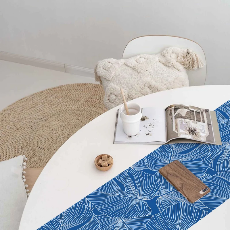 Chemin de table en vinyle Palms - Plus de couleurs disponibles