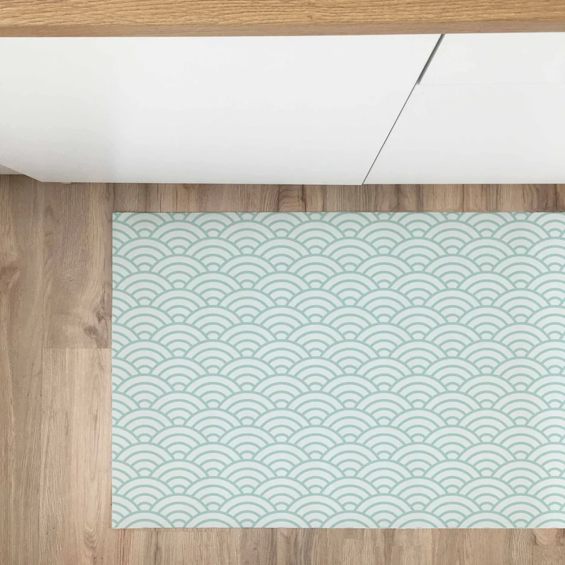 Japanese Waves Kitchen Runner - More Colors Available