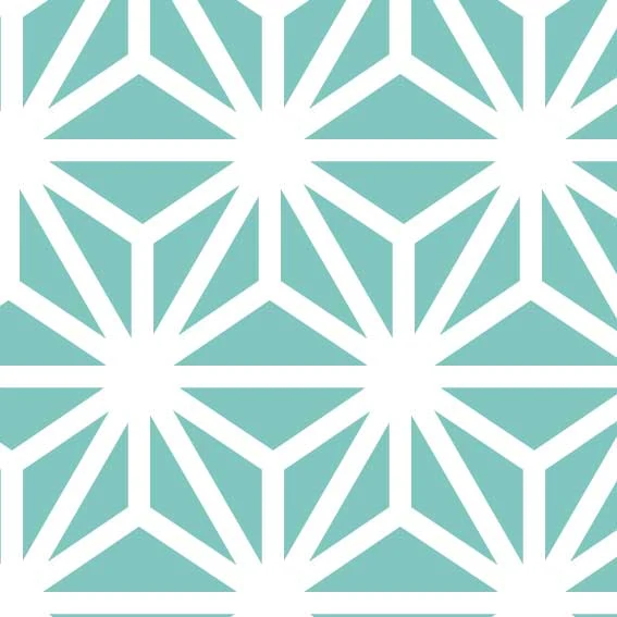 50x100 cm Vinyl Origami Turquoise