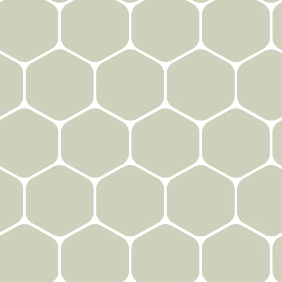 50x66,5 cm Vinyl Beehive Light sage