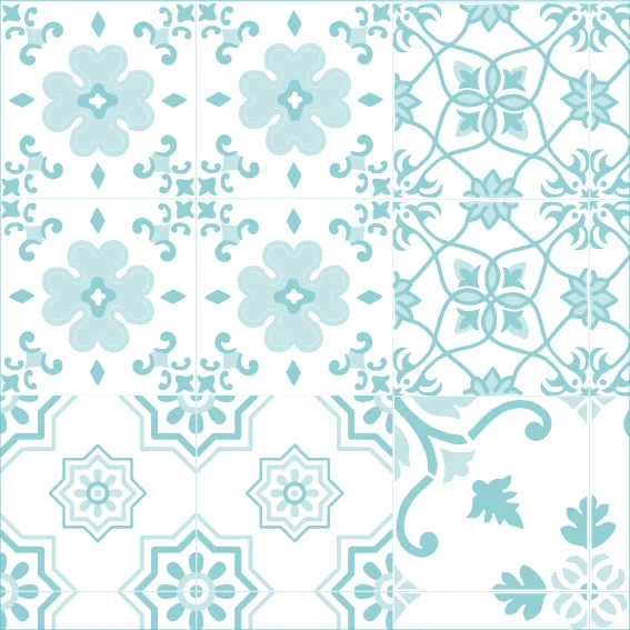 50x200 cm vinyl Tiffany tiles