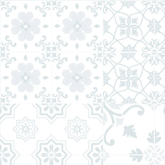 50x300 cm Vinyl Tiles Dusty blue