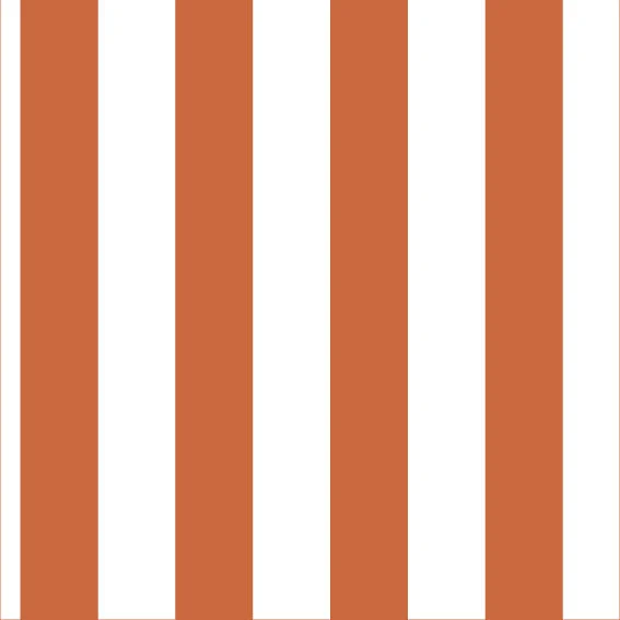 50x200 cm Vinyle Petites lignes Terracotta