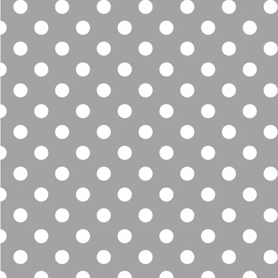 100x100cm Vinyle Gris Pois