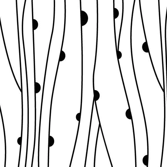 50x199,5 cm Vinyl Nature White background Black