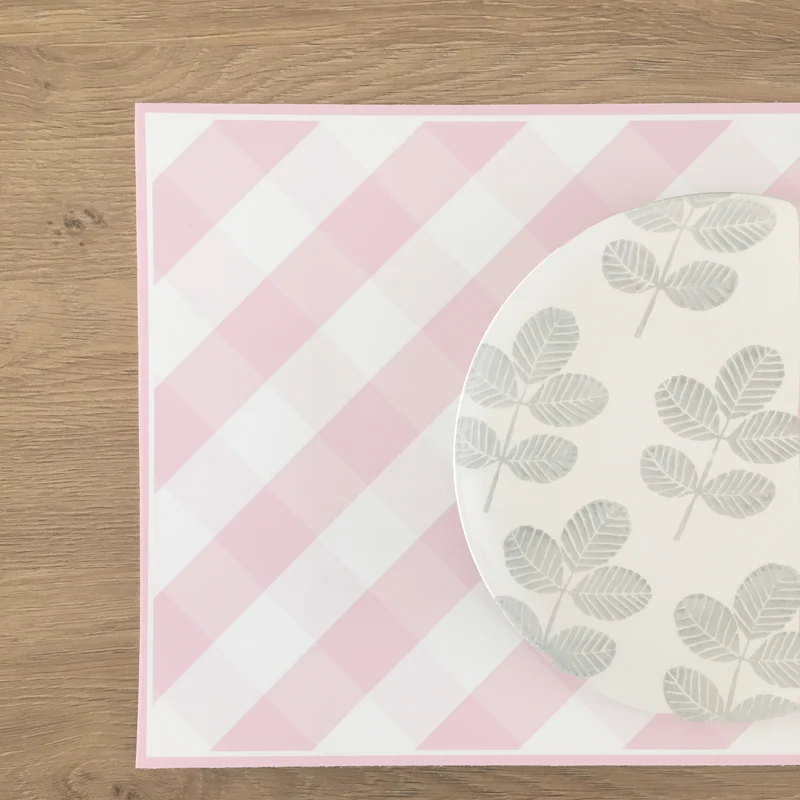 Set de table petit-déjeuner Vichy-plusieurs couleurs disponibles