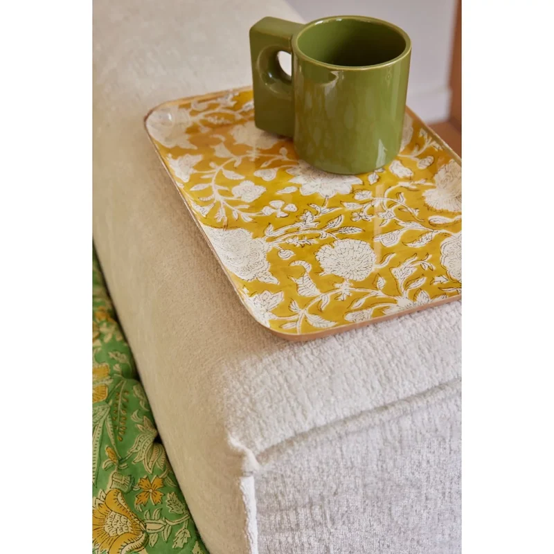 Plateau fleurs safran M