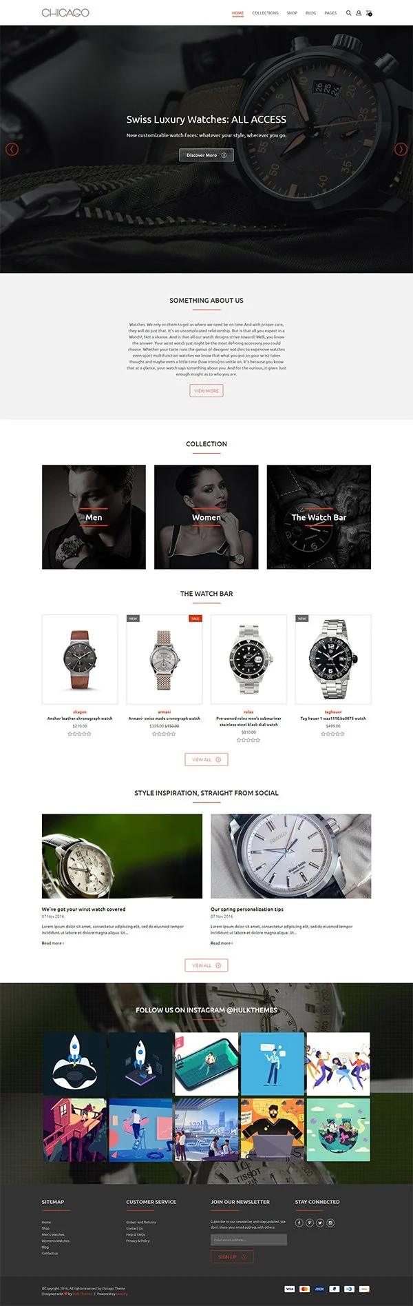 Watches Store Chicago Shopify Theme