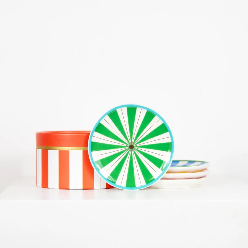 Set de 4 Dessous de Verre en Porcelaine Portofino