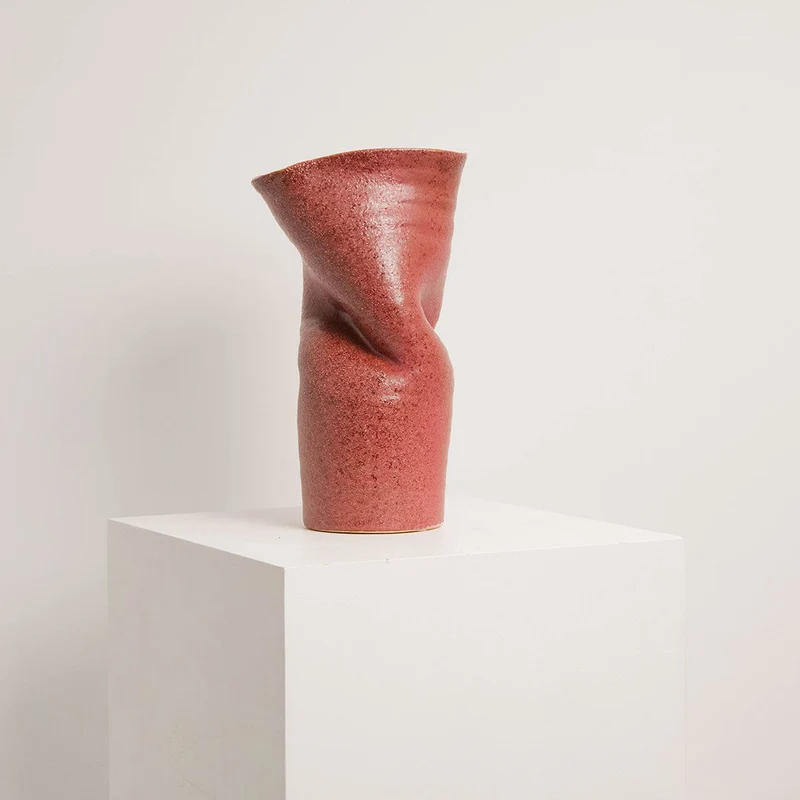 Vase en Céramique Songa Haut Rouge