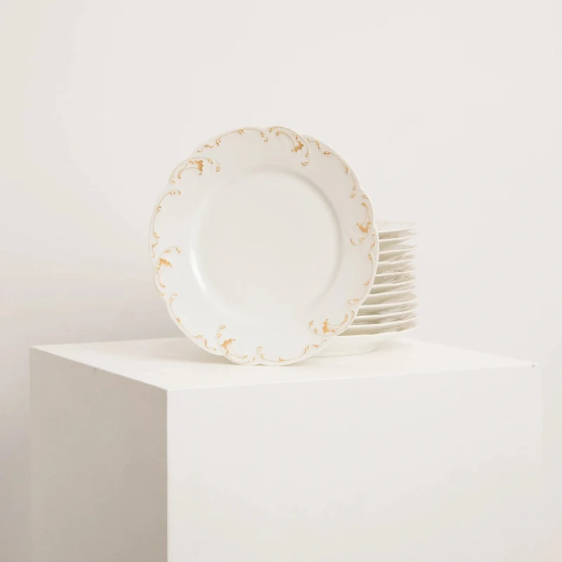 Service de 6 Assiettes en Porcelaine Haviland H&C