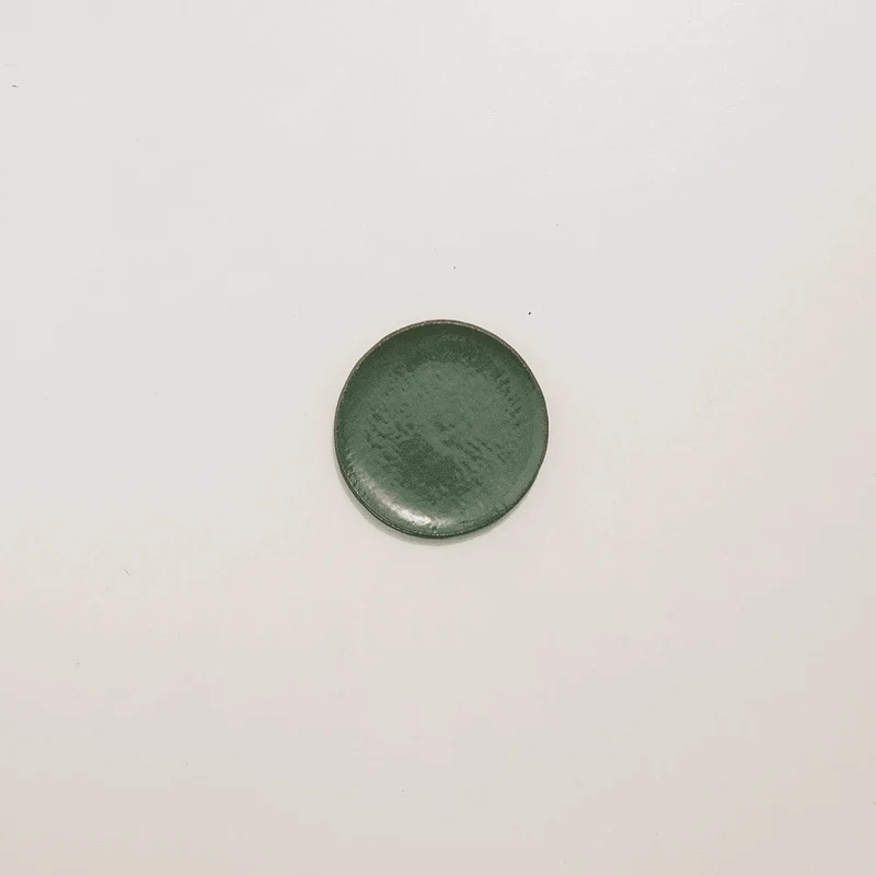 Assiette à Dessert en Grès et Ciment