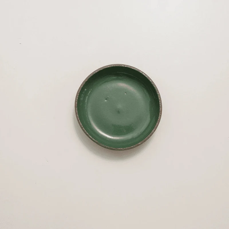 Assiette Creuse en Grès et Ciment