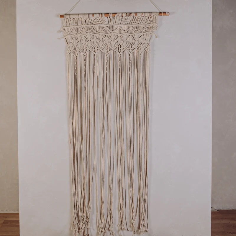 Rideau macramé