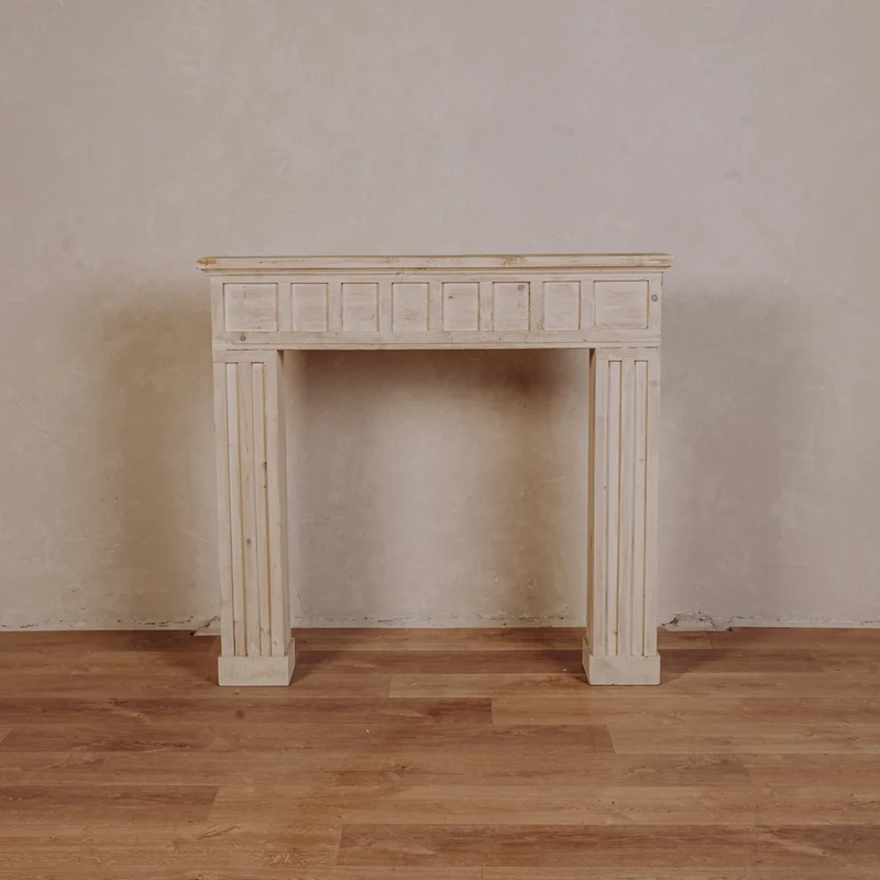 Cheminée bois blanc