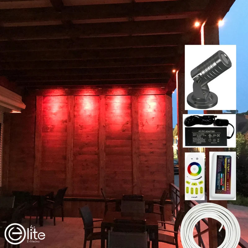 Ensemble de Système d'éclairage intérieur/extérieur RGB une zone