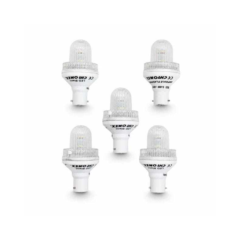 Lot de 5 ampoules flash B22 reconditionnées
