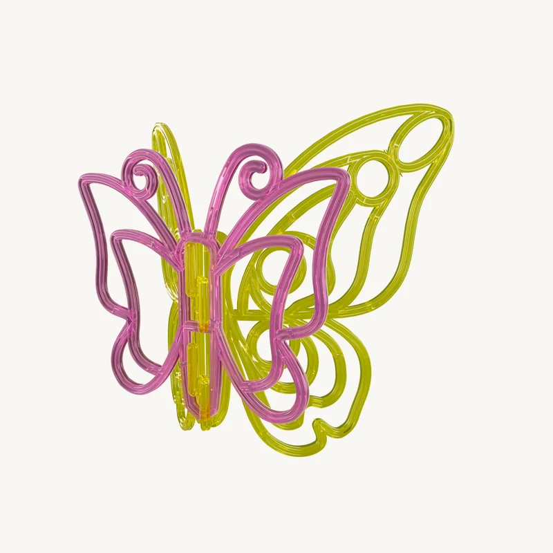 Décor suspension 3D Papillon pop H0,51 x L0,62 x P0,24m