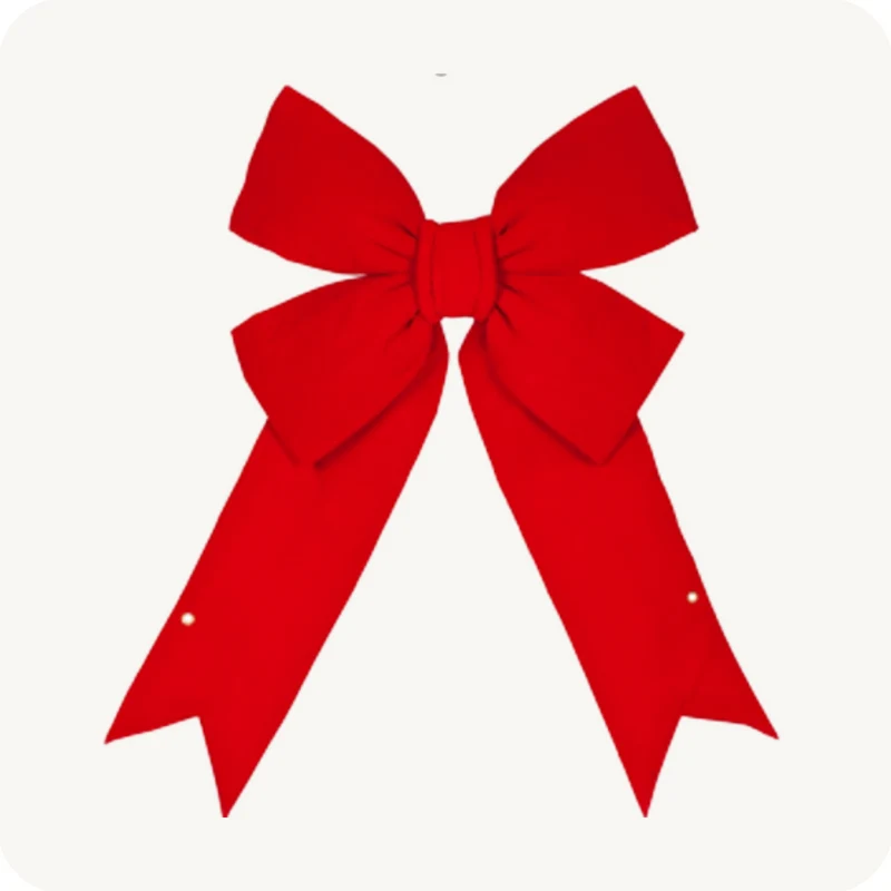 Noeud rouge H58cm