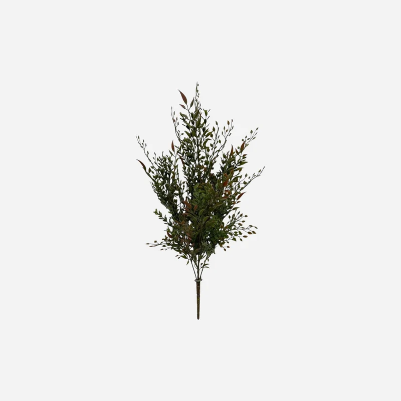 Buisson de smilax bourgogne et vert 22"