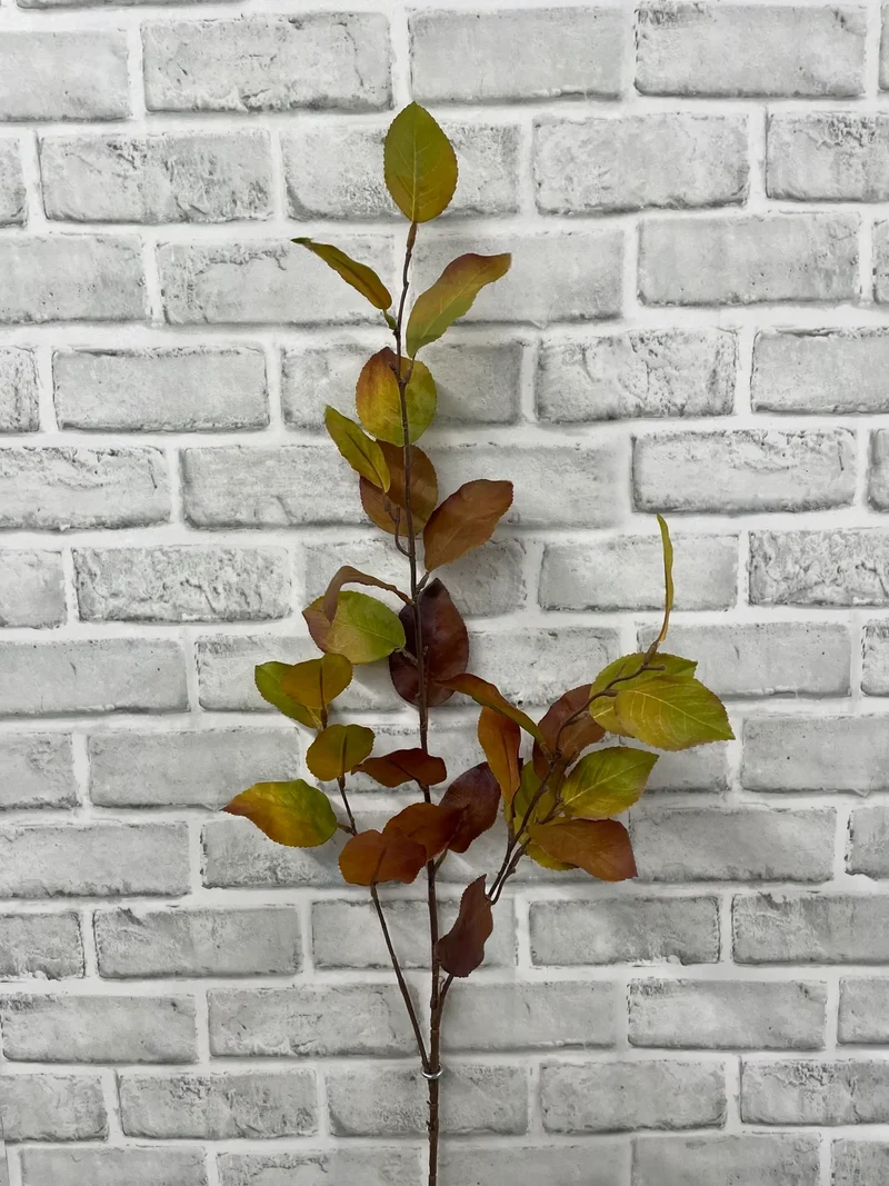 Branche de feuilles de citronnier 42 po – Brun et vert