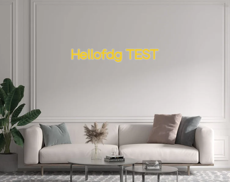 Custom text: Hellofdg TEST